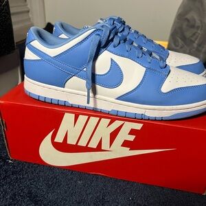 Nike Sky Blue and White Low-Tops